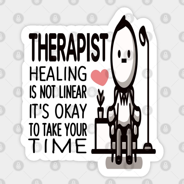 Mindful Therapist Sticker by maknatess